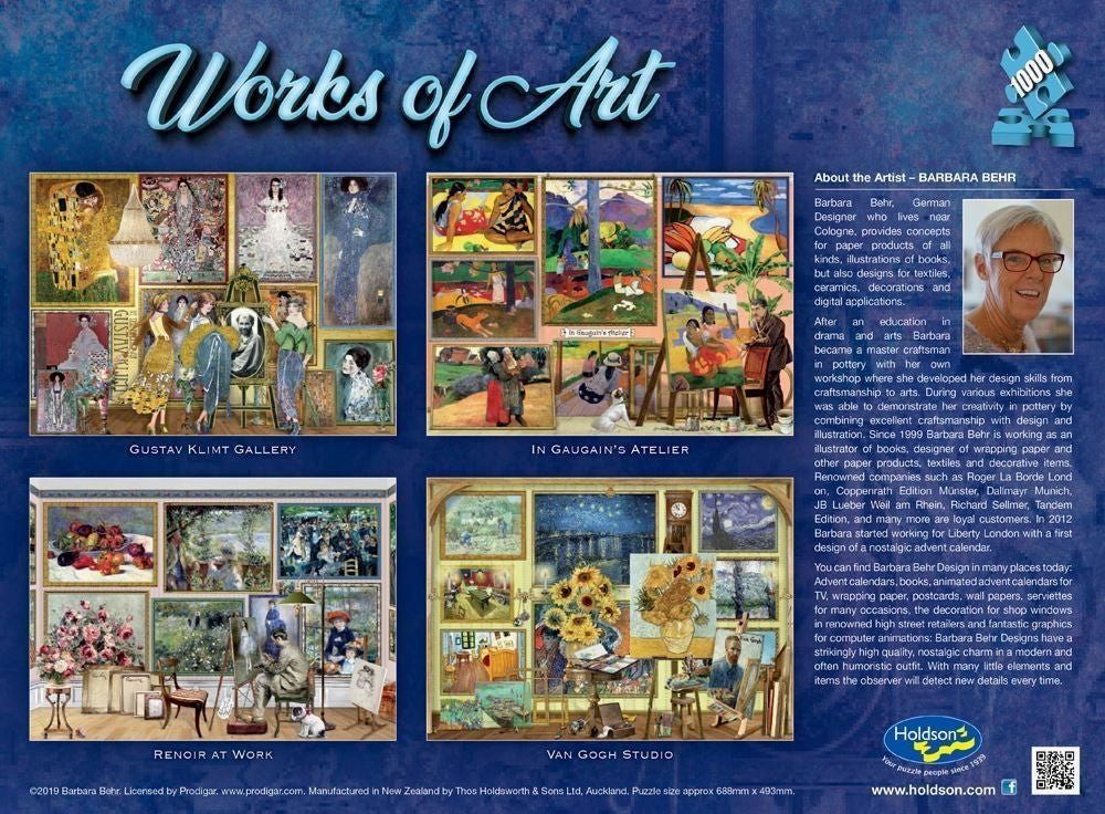 Works Of Art In Gaugains Atelier 1000 Piece Puzzle