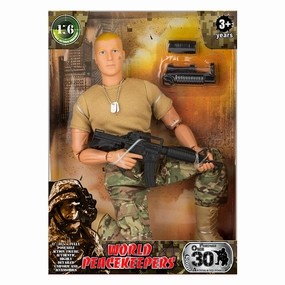 World Peacekeepers 1:6 Military Figure Sand Tshirt