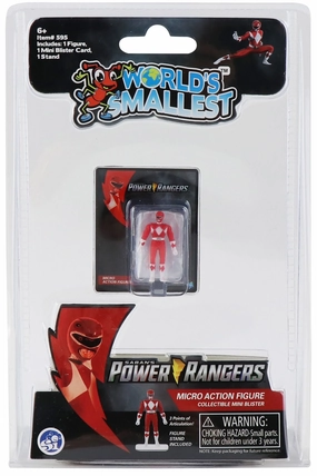 World's Smallest Action Figure Power Rangers Red Ranger