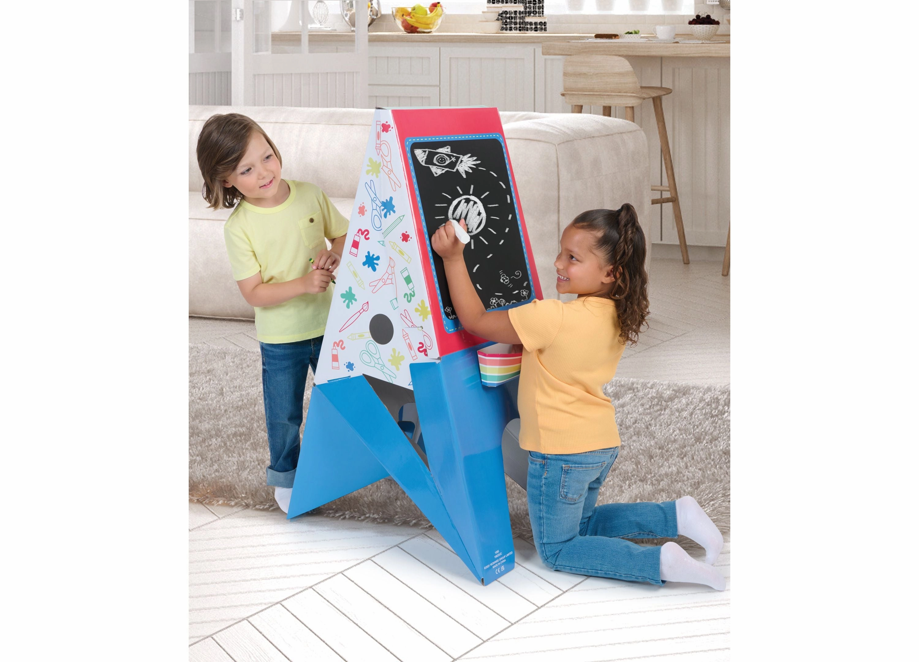 WowWee Pop2Play Rainbow Art Easel Set - Double-Sided Design