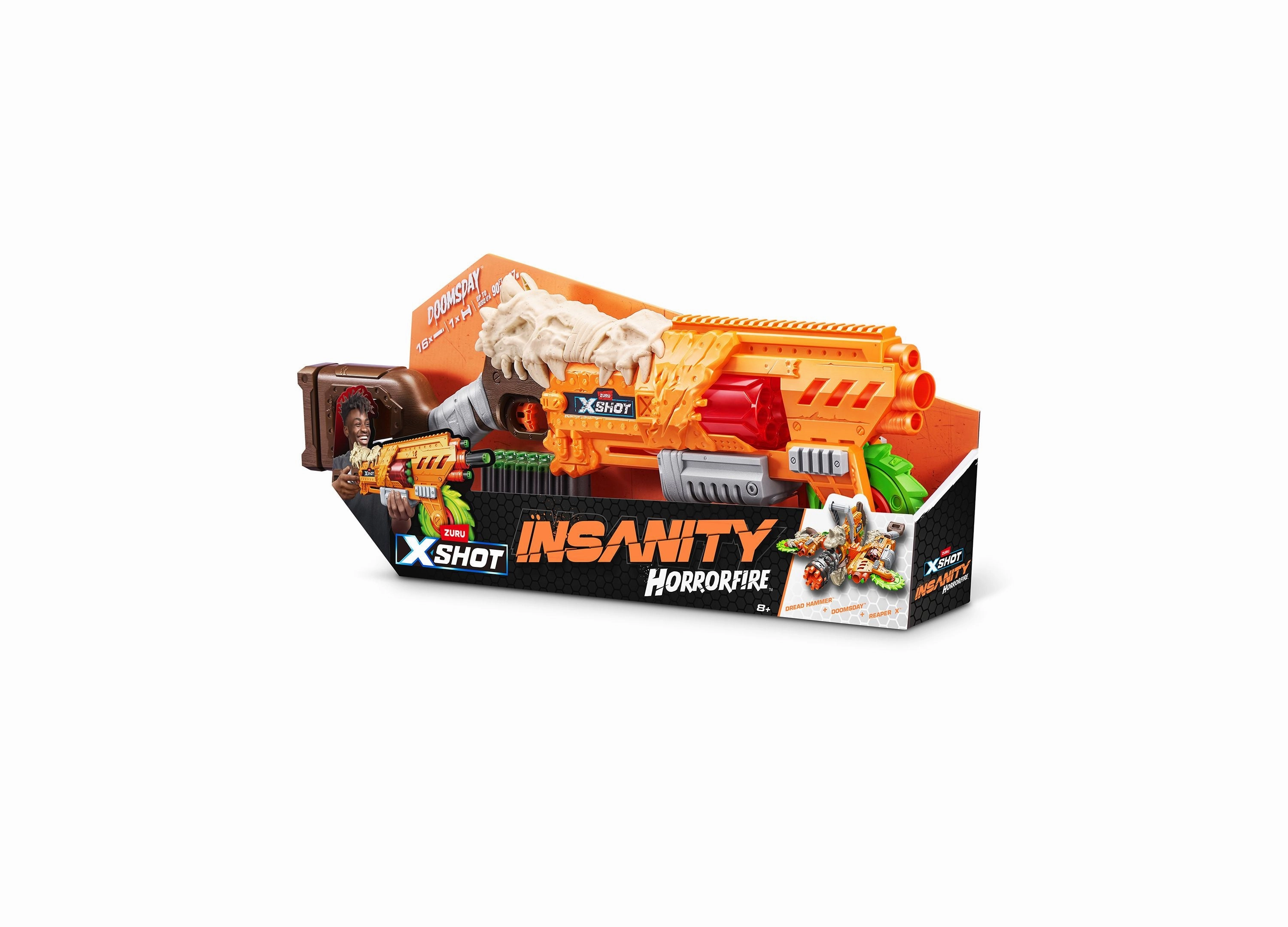 X-Shot Insanity Horrorfire Chainsaw with Spinning Saw Blade