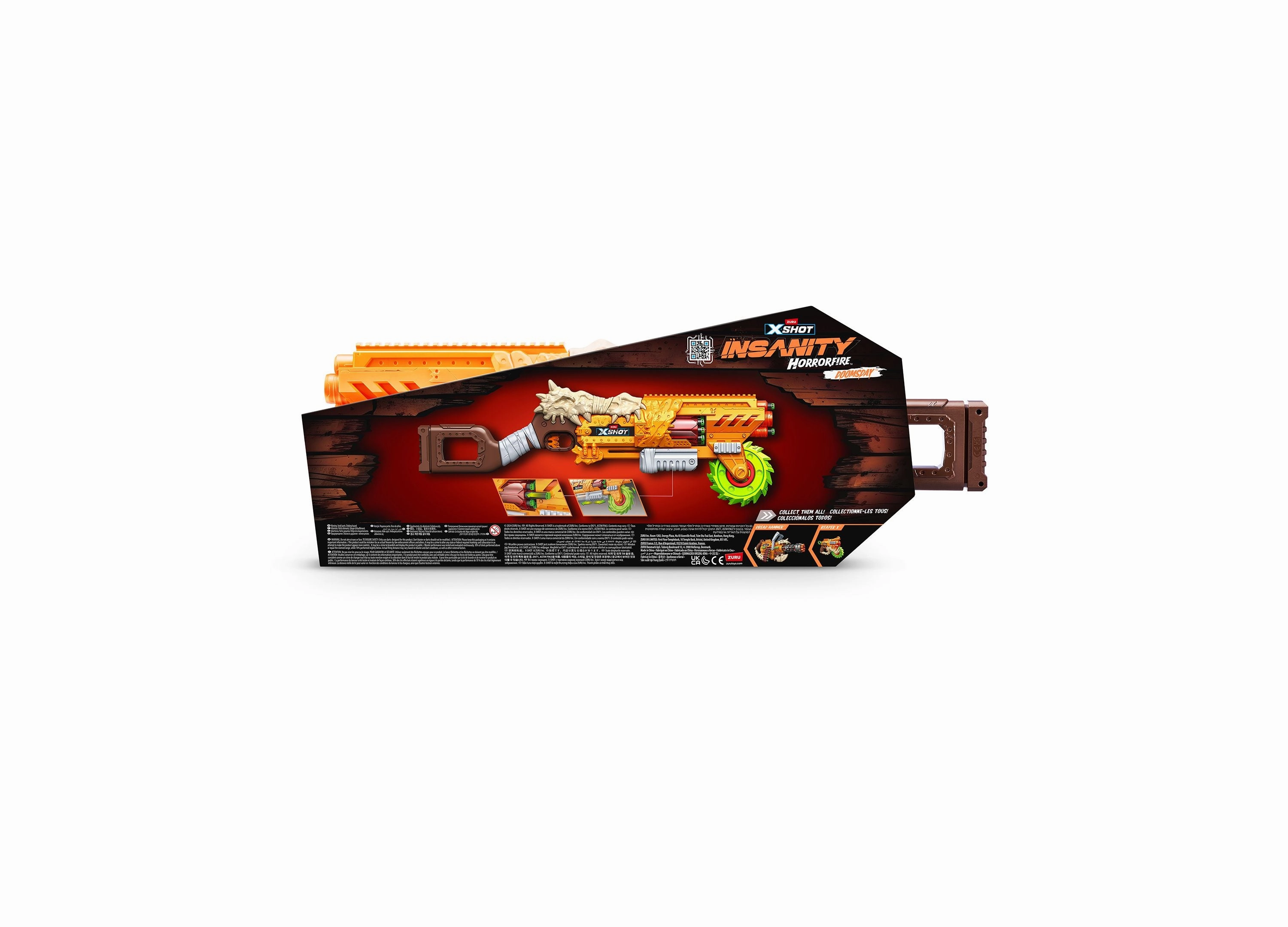 X-Shot Insanity Horrorfire Chainsaw with Spinning Saw Blade