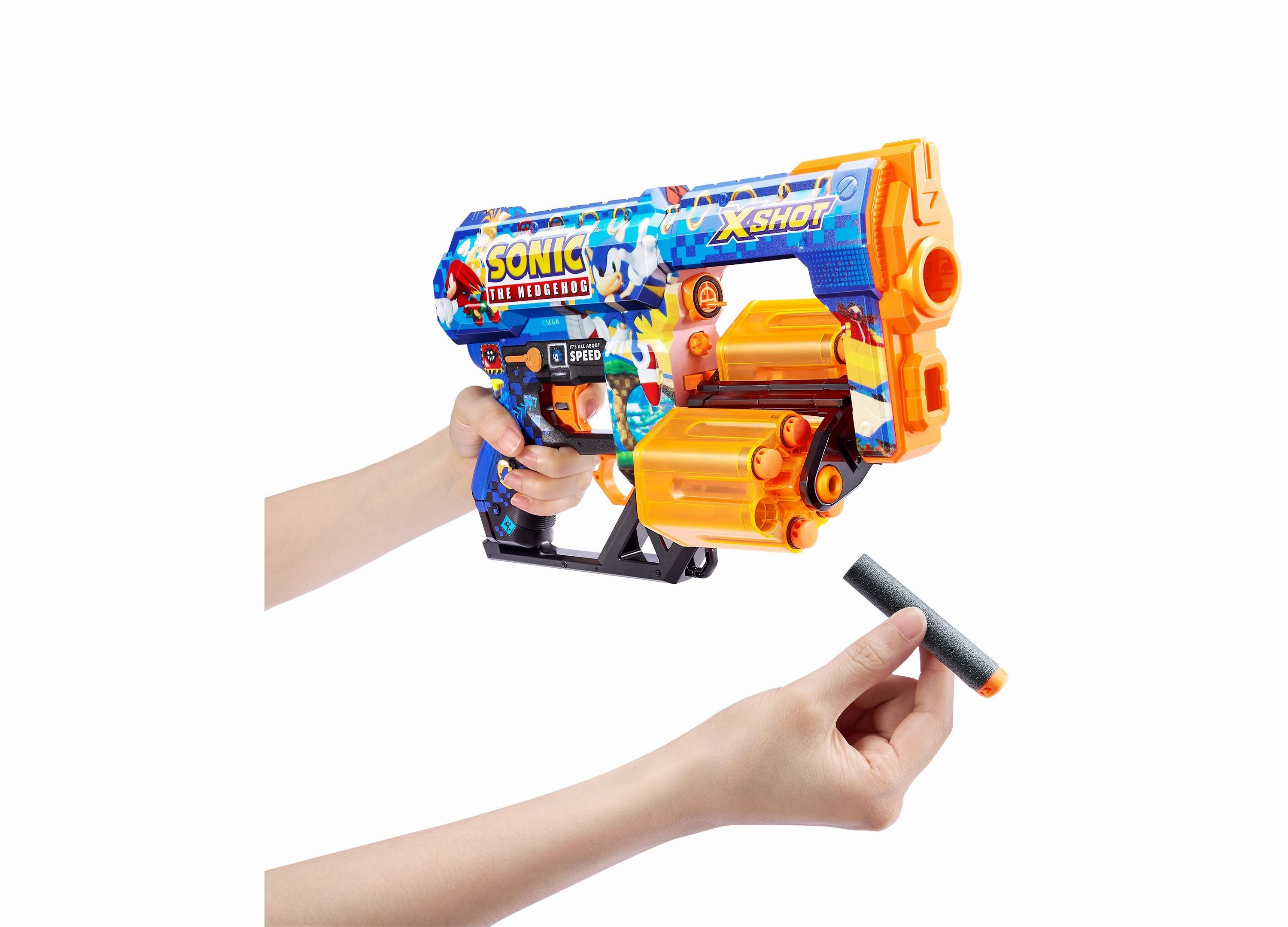 X-Shot Zuru Sonic Skins Blast Adventure, 12 Darts