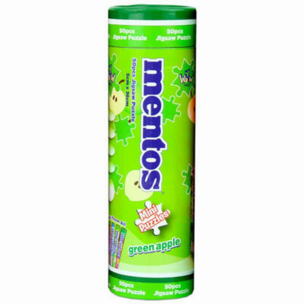 Y-Wow Mentos Licensed 50 Piece Mini Puzzle Green Apple