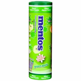 Y-Wow Mentos Licensed 50 Piece Mini Puzzle Green Apple