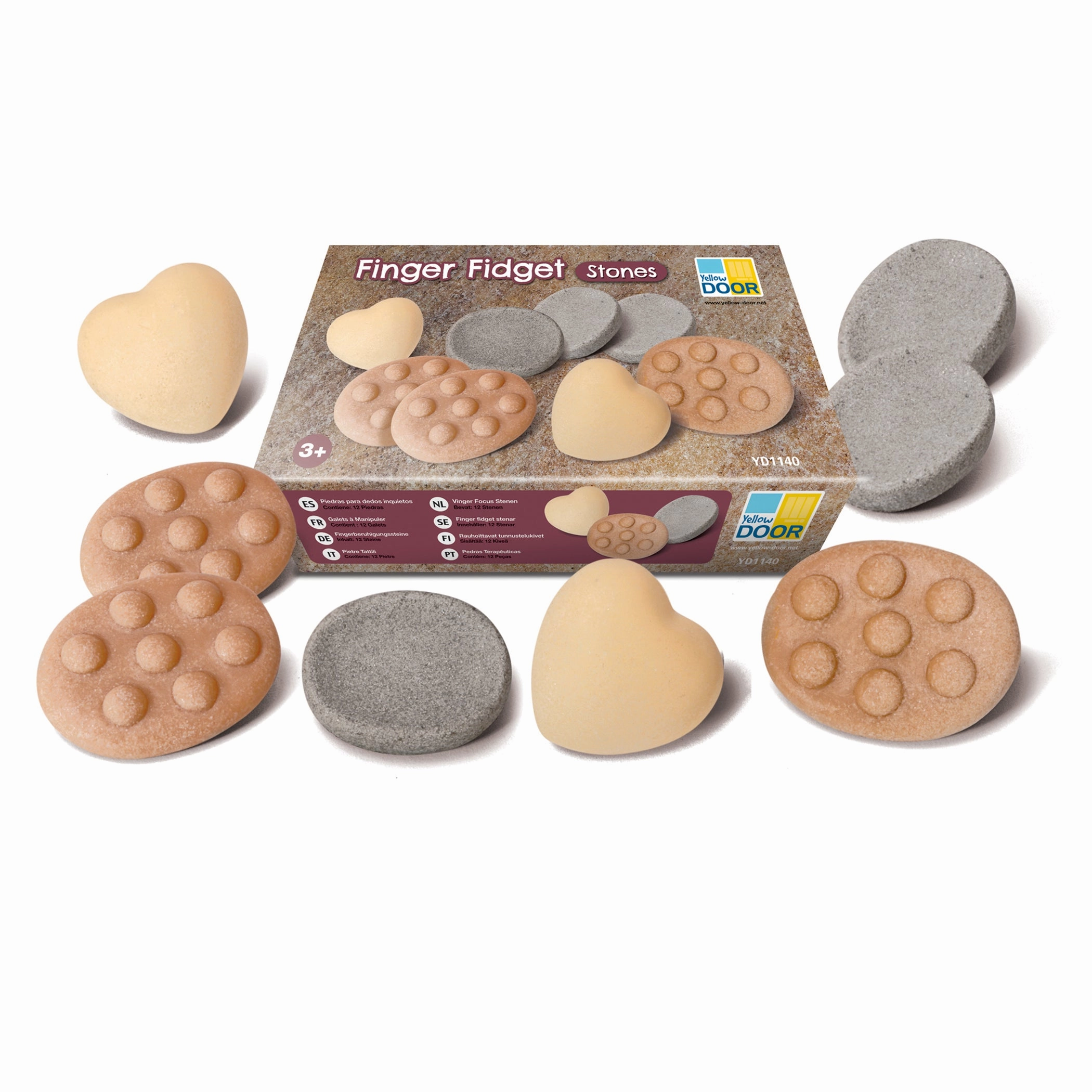 Yellow Door Calming Finger Fidget Stones  Sensory Set