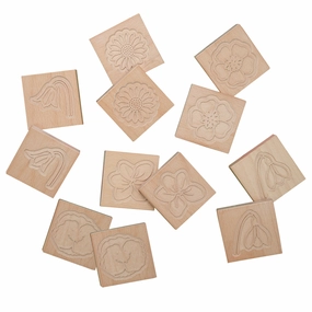 Yellow Door Match Me Sensory Flower Exploration Tiles