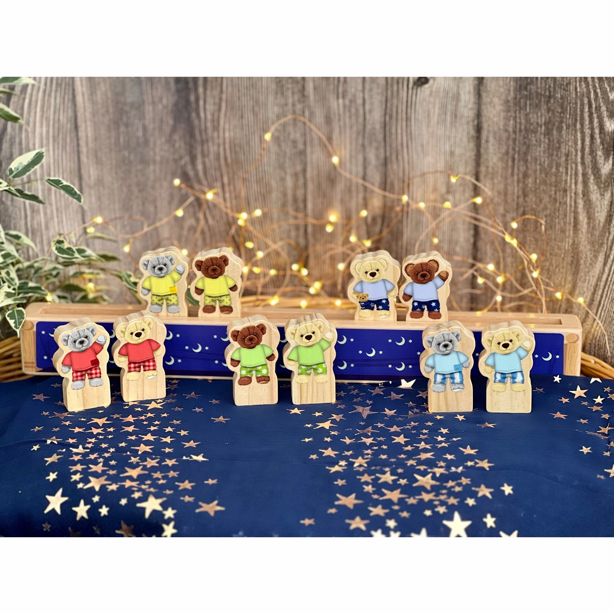 Yellow Door Ten in the Bed Number Line Activity Set - Multicolor